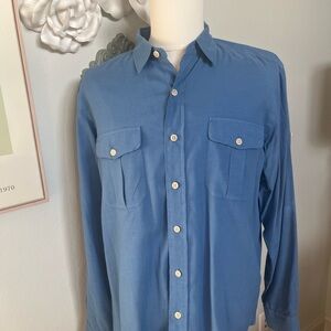 Polo Ralph Lauren Casual Blue Button-Down Shirt